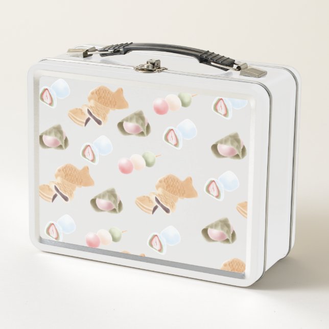 Lunch Box Motif japonais Wagashi (Devant)