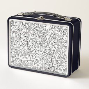 Lunch Box Motif Médicale de B&W