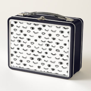 Lunch Box Motif mignon de cil de griffonnage