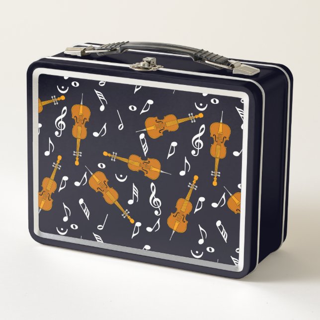 Lunch Box Motif note musique cello (Devant)