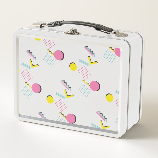 Lunch Box motif Retro Memphis 1990 (Devant)