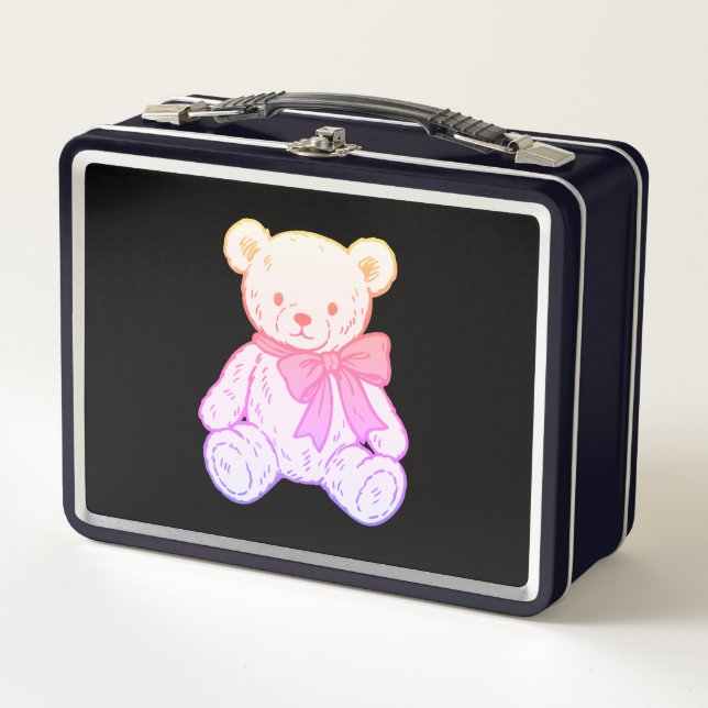 Lunch Box Motif sans couture d'ours en peluche mignon créati (Devant)