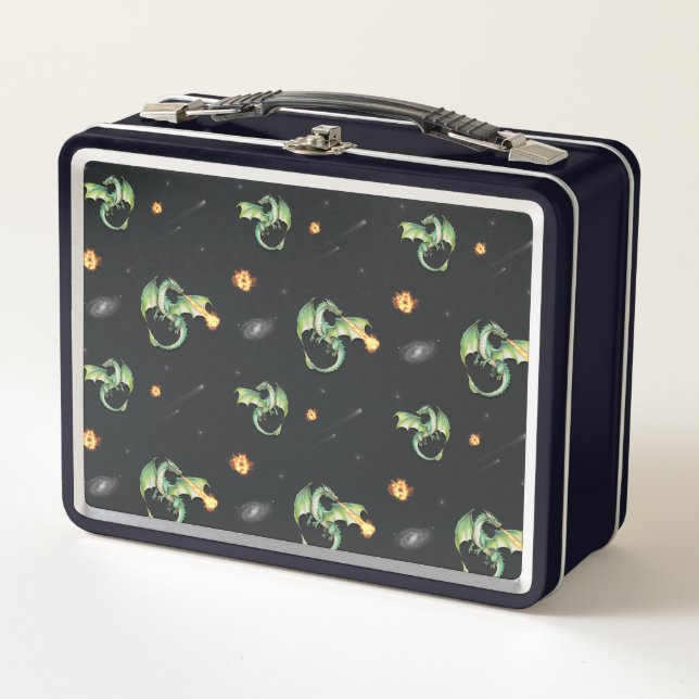 Lunch Box Motif sans couture Dragon (Devant)