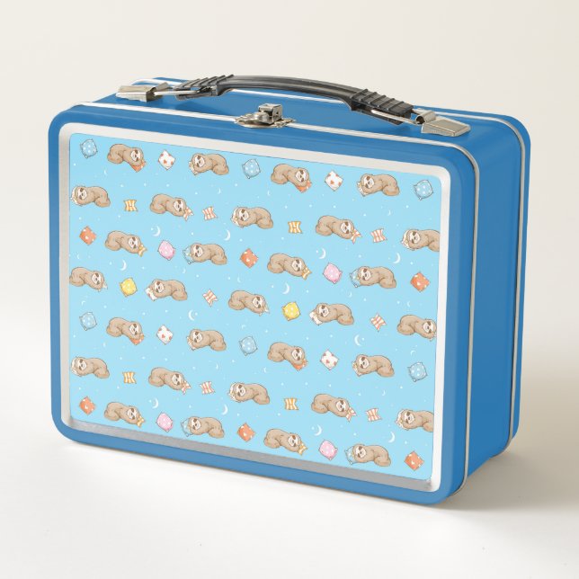 Lunch Box Motif somnolent de paresse de temps (Devant)