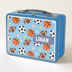 Lunch Box Motif Thème Sports Balle Garçons Personnalisé