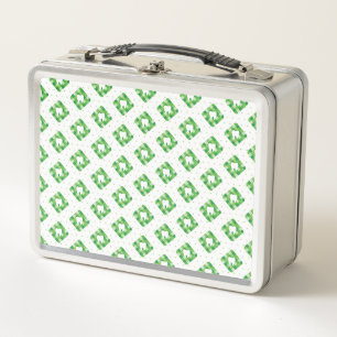Lunch Box Motif vert de dent de plaid
