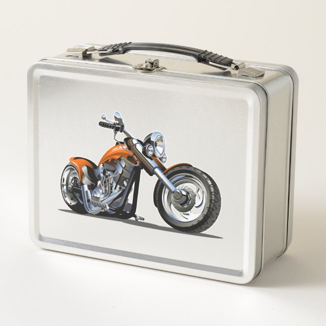 Lunch Box Moto caricature (Devant)