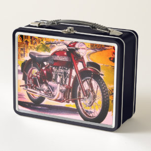 Lunch Box Motorcycle vintage