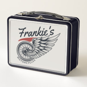 Lunch Box Motos personnalisées Flying Tire Biker Shop