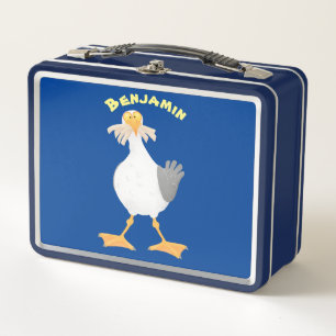 Lunch Box Mouette drôle avec frites dessin animé