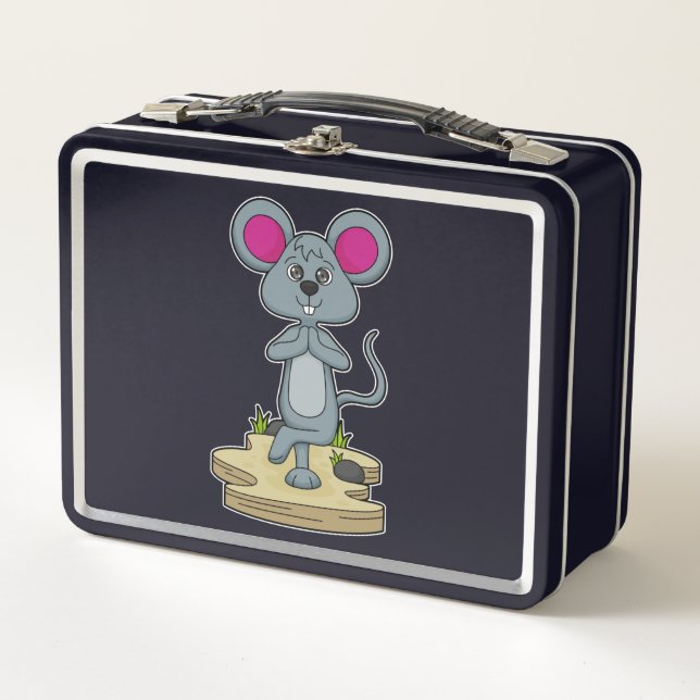 Lunch Box Mouse at yoga (Devant)