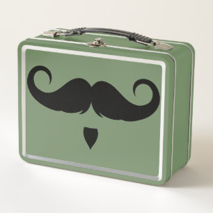 Lunch Box Moustache guidon personnalisable
