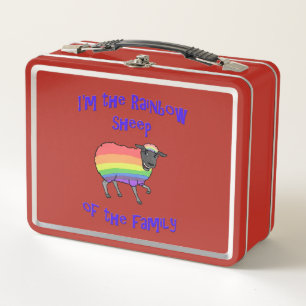 Lunch Box Mouton arc-en-ciel de la famille