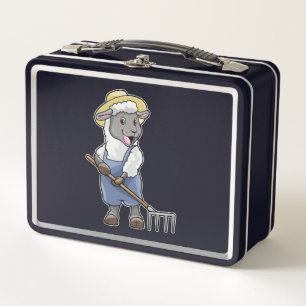 Lunch Box Moutons fermiers avec gâteau et Casquette