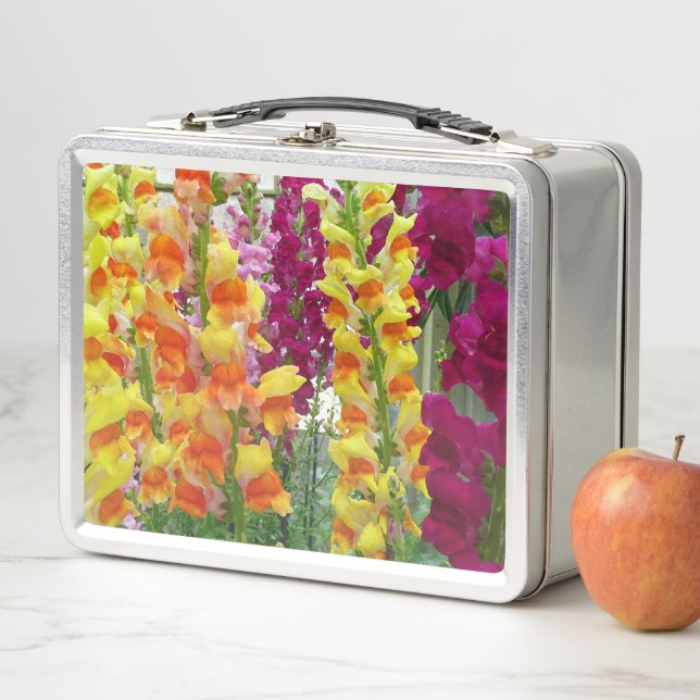 Lunch Box Mufliers Fleur Florale Colorée (En situation)