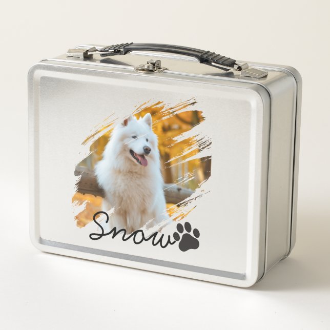Lunch Box Mug personnalisé avec photo et nom d'animal de com (Devant)