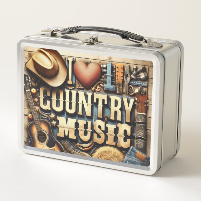Lunch Box Musique country. (Devant)