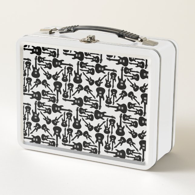 Lunch Box Musique Motif de guitare électrique sur mesure (Devant)