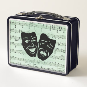 Lunch Box Musique verte et masques grecs de théâtre