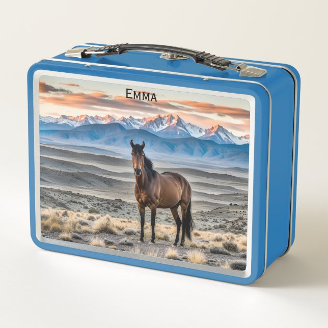 Lunch Box Mustang sauvage enfant ou adulte (Dos)