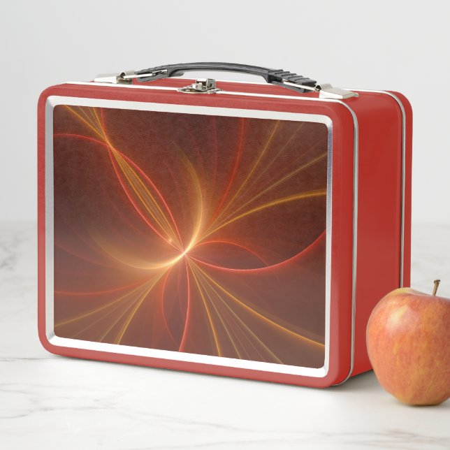 Lunch Box Mystique Abstrait Fractal Art Moderne Couleurs cha (En situation)