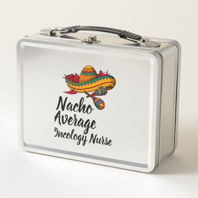 Lunch Box Nacho Moyenne Oncologie Infirmière - Funny Cinco D (Devant)