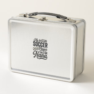 Lunch Box Nana de foot Vintage Gravure Famille Joueur Chemis