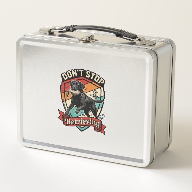 Lunch Box N'arrêtez pas de récupérer le chien canard Labrado (Devant)