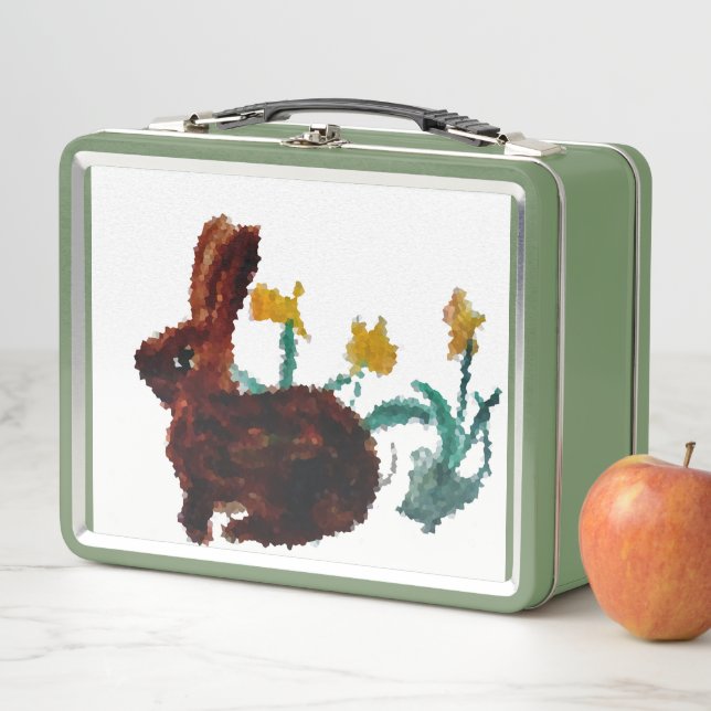 Lunch Box Nature Art Daffodiques Rabbit (En situation)