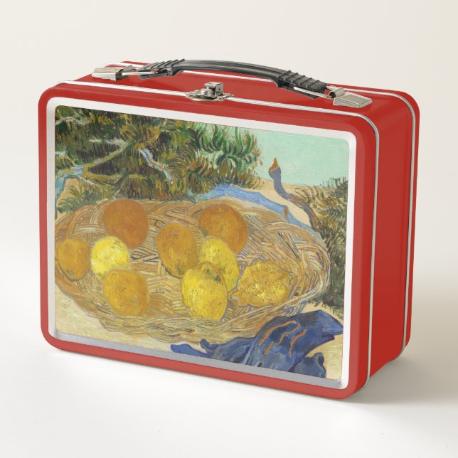 Lunch Box Nature morte de Van Gogh Oranges Citrons Gants ble (Devant)