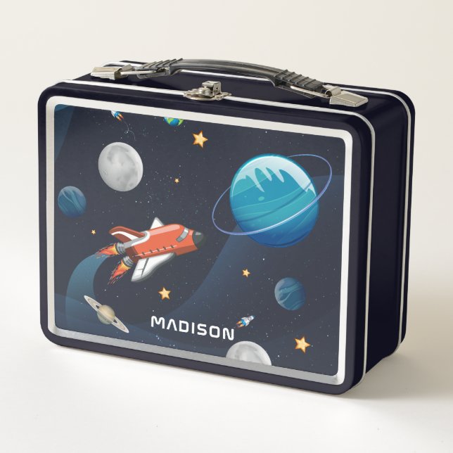 Lunch Box Navette spatiale dans la Galaxie (Devant)