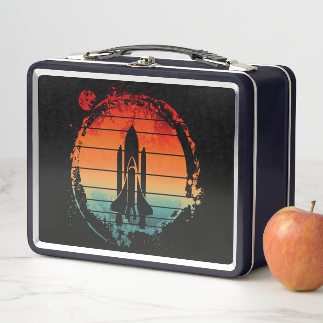 LUNCH BOX NAVETTE SPATIALE VINTAGE (En situation)