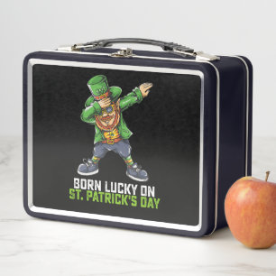 Lunch Box Né Lucky Sur St Patrick's Day Dabbing Birthday