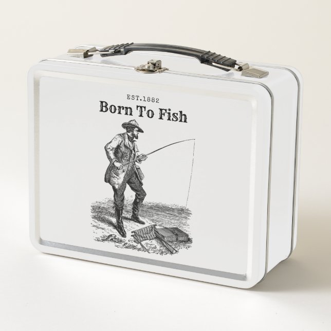 Lunch Box Né pour pêcher (Devant)
