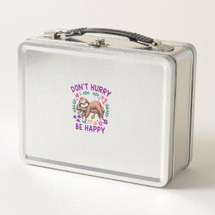 Lunch Box Ne vous précipitez pas, soyez heureux T- manches l