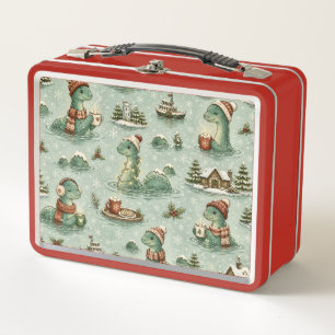 Lunch Box Nessie de Noël Monstre du Loch Ness Confortable Cr