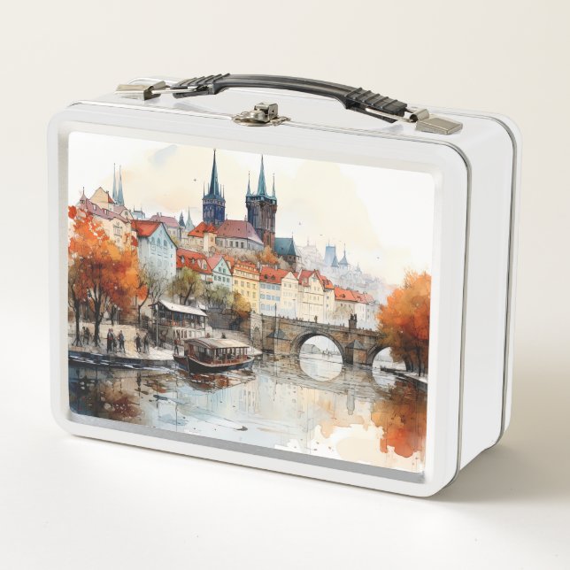 Lunch Box Nice Vintage vieille ville Prague (Devant)