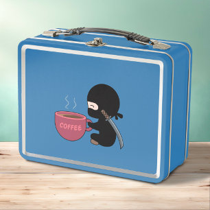 Lunch Box Ninja minuscule avec grand café bleu Mug