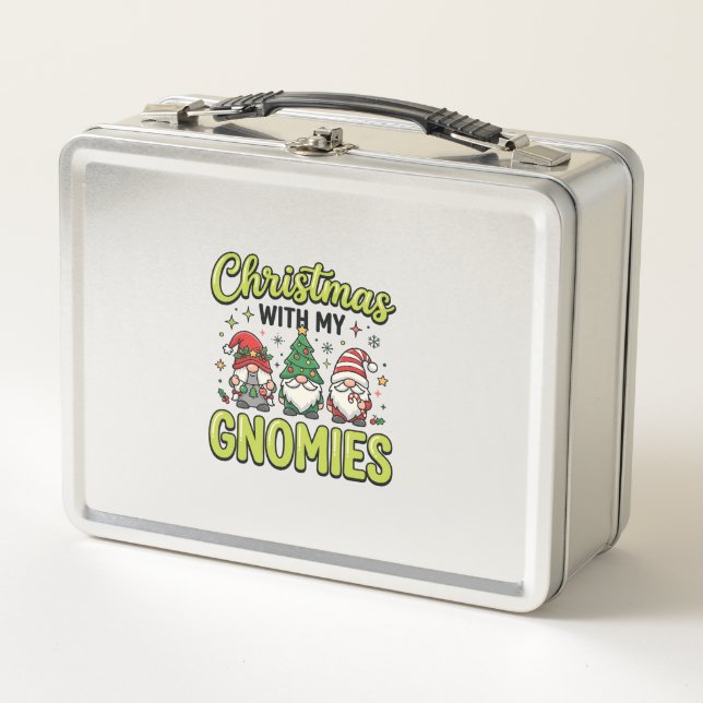 Lunch Box Noël avec mes gnomes conception de gnome (Devant)