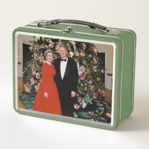 Lunch Box Noël du président américain Bill Clinton et Hillar