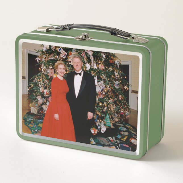 Lunch Box Noël du président américain Bill Clinton et Hillar (Devant)