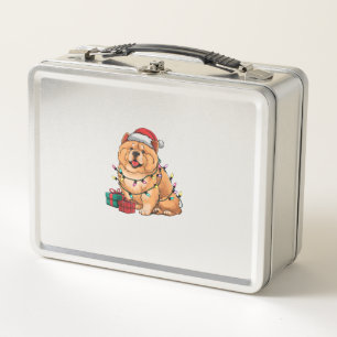 Lunch Box Noël Éclairage Noël Chow Chow Chien Noël