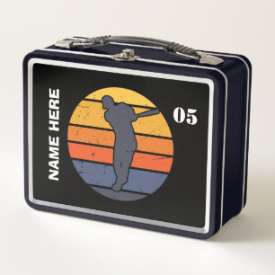 Lunch Box Nom de base-ball Vintage personnalisé