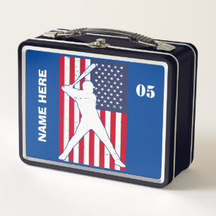 Lunch Box Nom de base-ball Vintage personnalisé