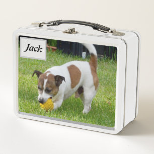 Lunch Box Nom de Jack avec Fox Terrier,