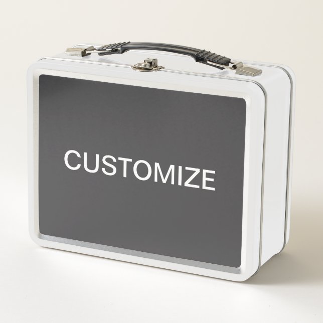 Lunch Box Nom moderne en gras modifiable, entreprise ou marq (Devant)