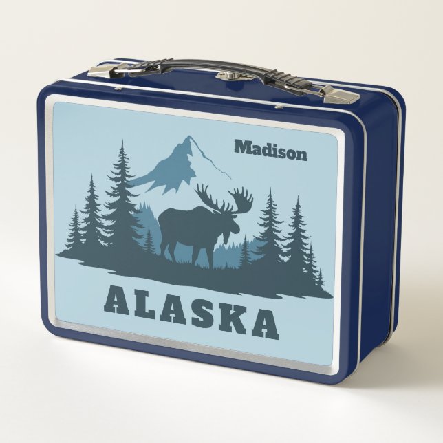 Lunch Box Nom personnalisé ALASKA (Dos)