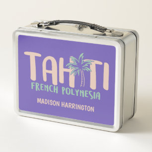 Lunch Box Nom personnalisé & Couleur Tahiti