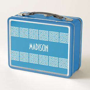 Lunch Box Nom personnalisé d'inspiration grecque
