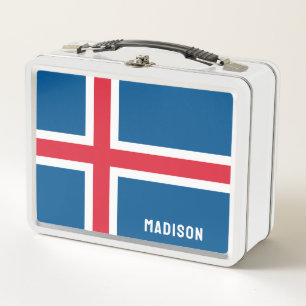 Lunch Box Nom personnalisé Indicateur Islande